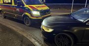 Nowy Targ: Zjeżdżając z ronda zderzył się czołowo z karetką. Kierowca audi wydmuchał ponad promil alkoholu