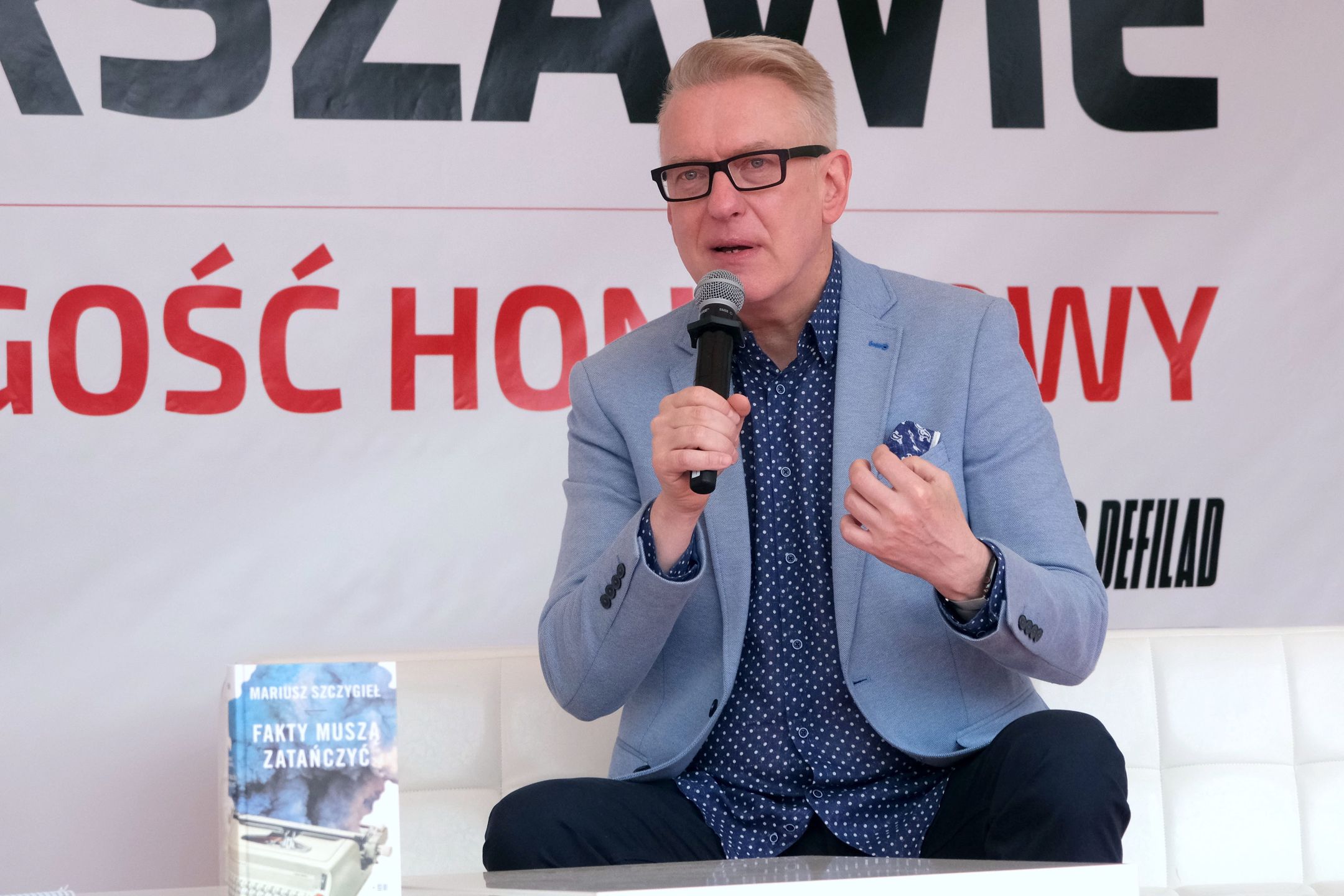 Mariusz Szczygieł na Targach Książki, 2021 r.