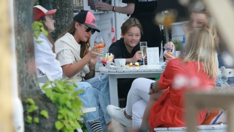 Alicja Bachleda-Curuś z synem w Sopocie