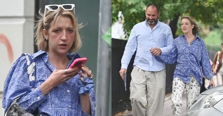 Lara Gessler niczym zakochana nastolatka spaceruje z mężem za rękę. Wpadła też dojrzeć interesu do swojej cukierni