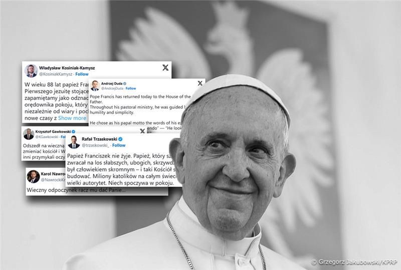 Polscy politycy o papieżu Franciszku. "Wielki autorytet"