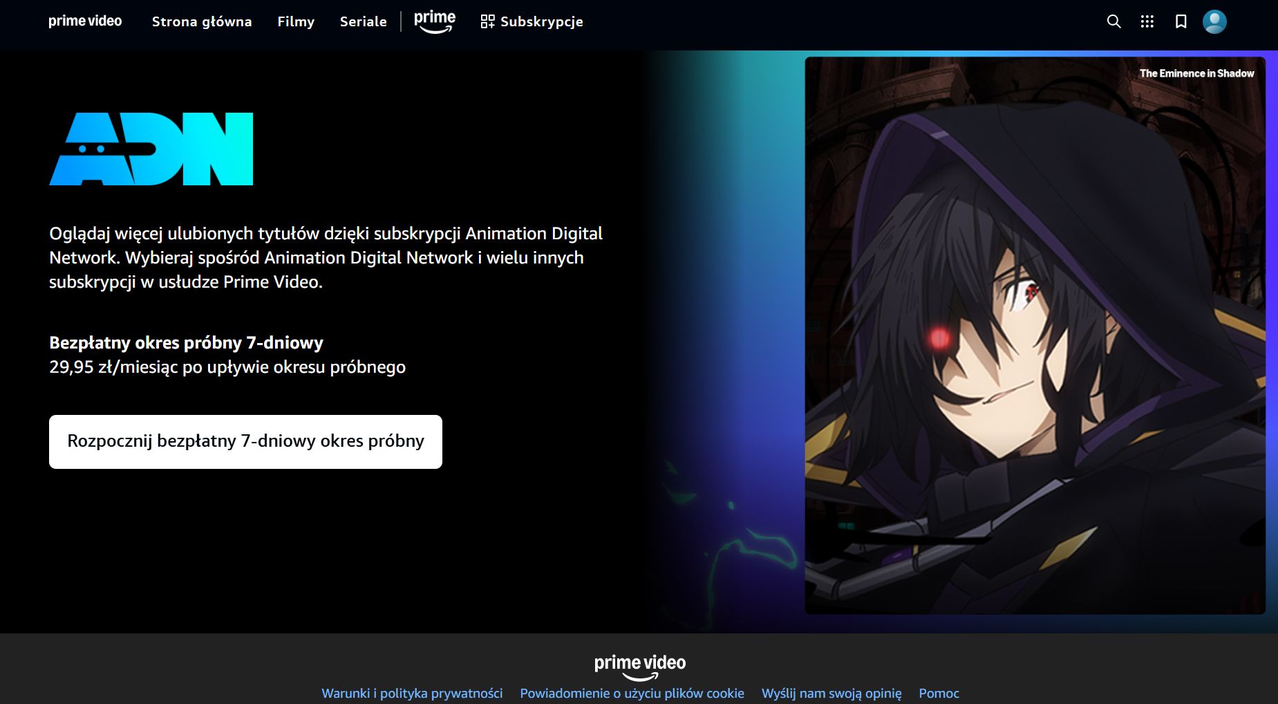 Nowa platforma dostępna za pośrednictwem Amazon Prime Video