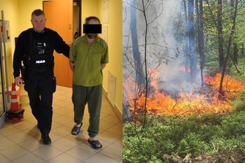 37-latek podpalał lasy. Chciał być strażakiem