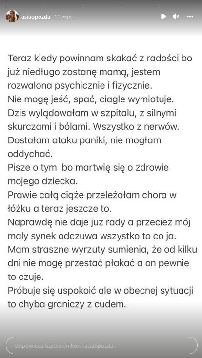 Joanna Opozda przerywa milczenie