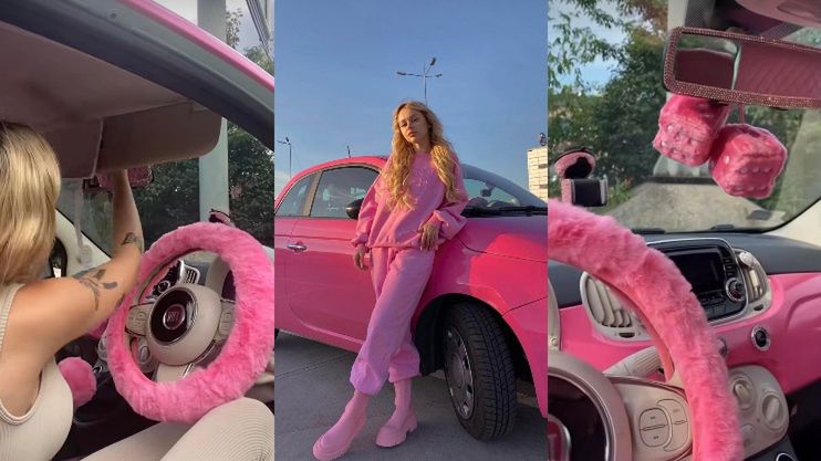 Lila Janowska skrytykowana za dekoracje do samochodu