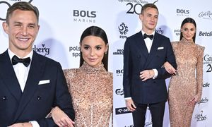 Jakub Rzeźniczak i odziana w cekiny Paulina zadają szyku na salonach. Stylowi? (ZDJĘCIA)