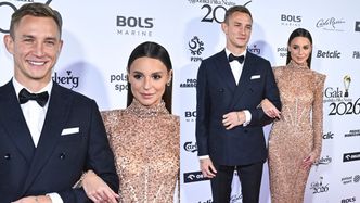 Jakub Rzeźniczak i odziana w cekiny Paulina zadają szyku na salonach. Stylowi? (ZDJĘCIA)