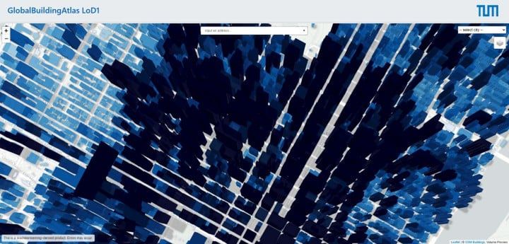 Nowy Jork | Źródło: GlobalBuildingAtlas - Naukowcy opublikowali właśnie mapę wszystkich 2,75 miliarda budynków na Ziemi w 3D - wiadomość - 2025-12-10