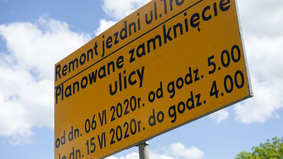 Warszawa. Prace remontowe na ulicy Trockiej (fot. Zarząd Dróg Miejskich)