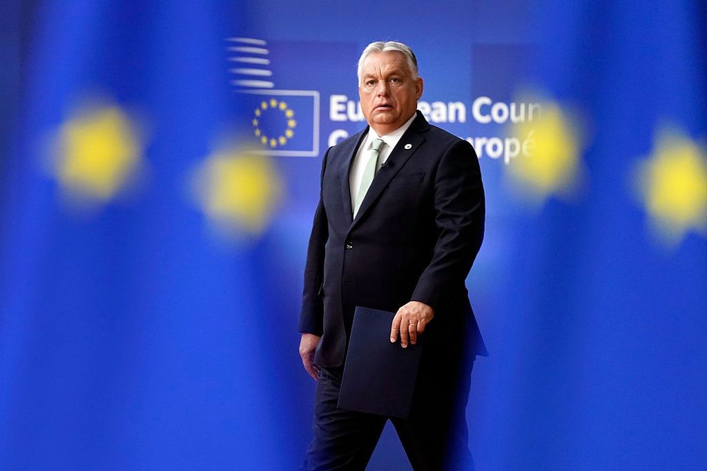 European Council Convenes In Brussels
BRUSSELS, BELGIUM - JUNE 26:  Prime Minister of Hungary Viktor Orban arrives at European Counci on June 26, 2025 in Brussels, Belgium. Leaders from the European Union are meeting in Brussels to discuss the ongoing conflicts in Ukraine and the Middle East, as well as migration and European defence and security. (Photo by Pier Marco Tacca/Getty Images)
Pier Marco Tacca