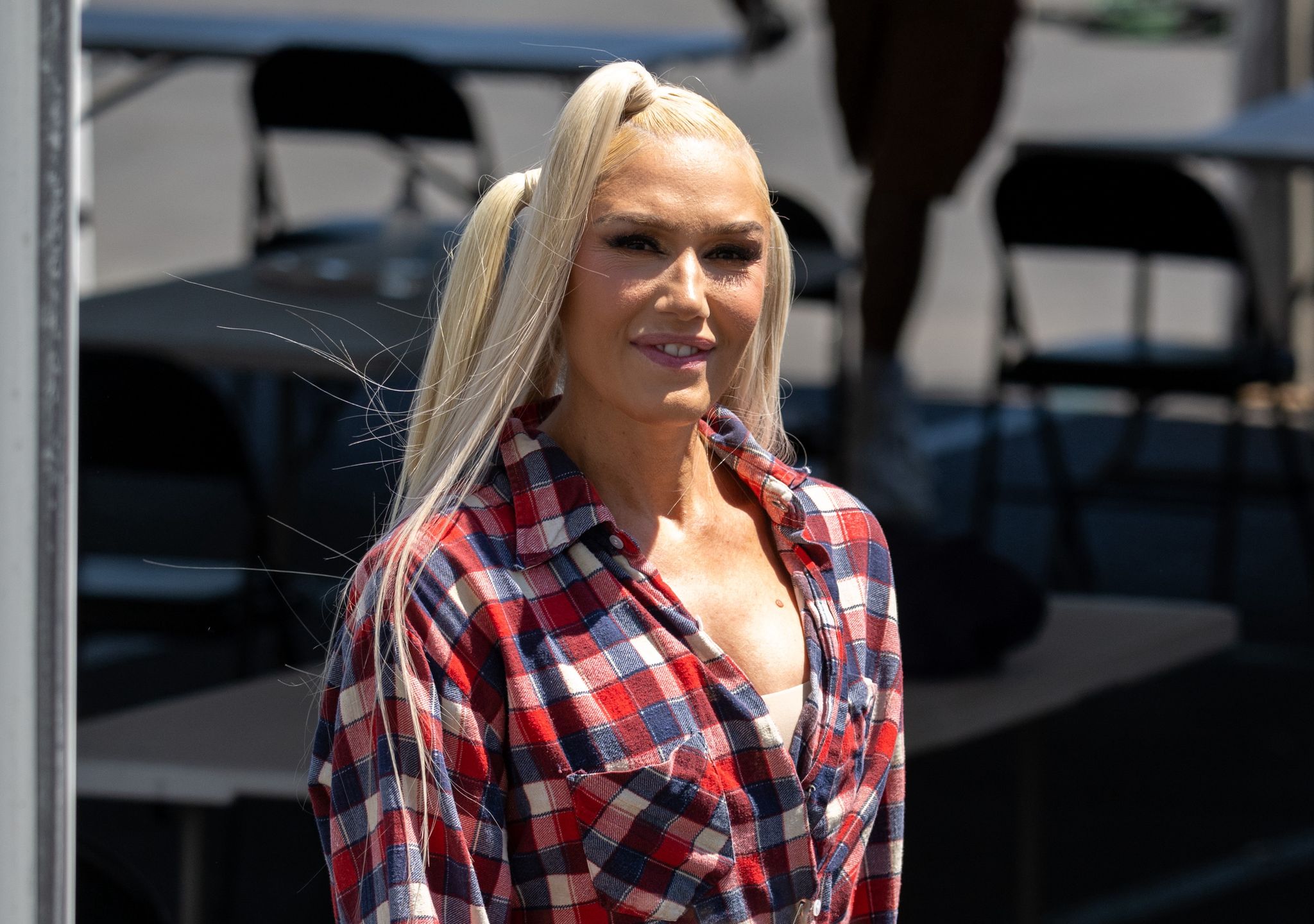 Gwen Stefani zmierza na wywiad do Jimmy'ego Kimmela