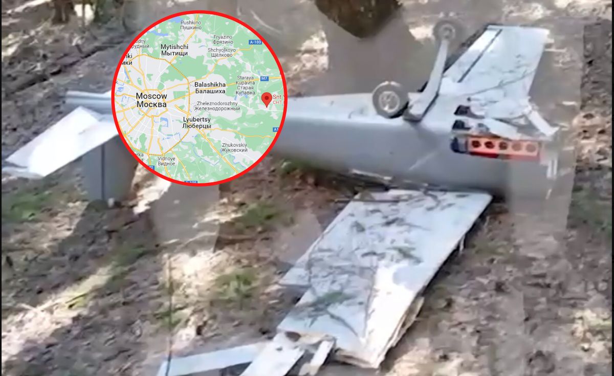 Pod Moskwą rozbił się dron
