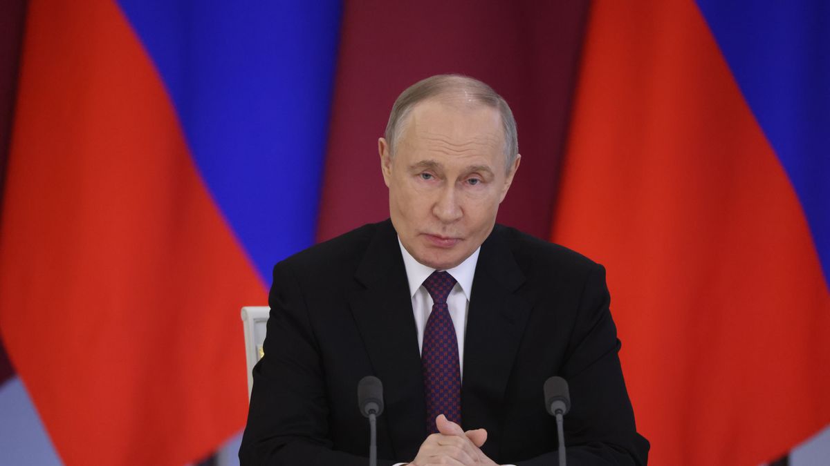 Russian President Vladimir Putin Meets With Emir Of Qatar In Mocow
MOSCOW, RUSSIA - APRIL 17:  (RUSSIA OUT) Russian President Vladimir Putin looks on during Russian-Qatari talks at the Grand Kremlin Palace, April 17, 2025 in Moscow, Russia. Qatar's Emir met with Putin for talks on Ukraine and energy.  (Photo by Contributor/Getty Images)
Contributor