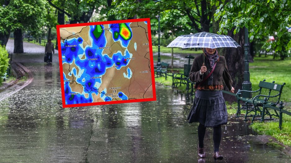 Potężne chmury przyjdą nad Polskę w niedzielę