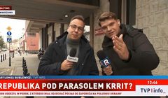 Reporter Republiki zakłócił relację w TVP Info. "Michał, dajmy spokój. Nie jest to potrzebne"