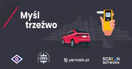 Akcja policji wymierzona w pijanych kierowców. „Myśl trzeźwo” Policja i Yanosik łączy siły