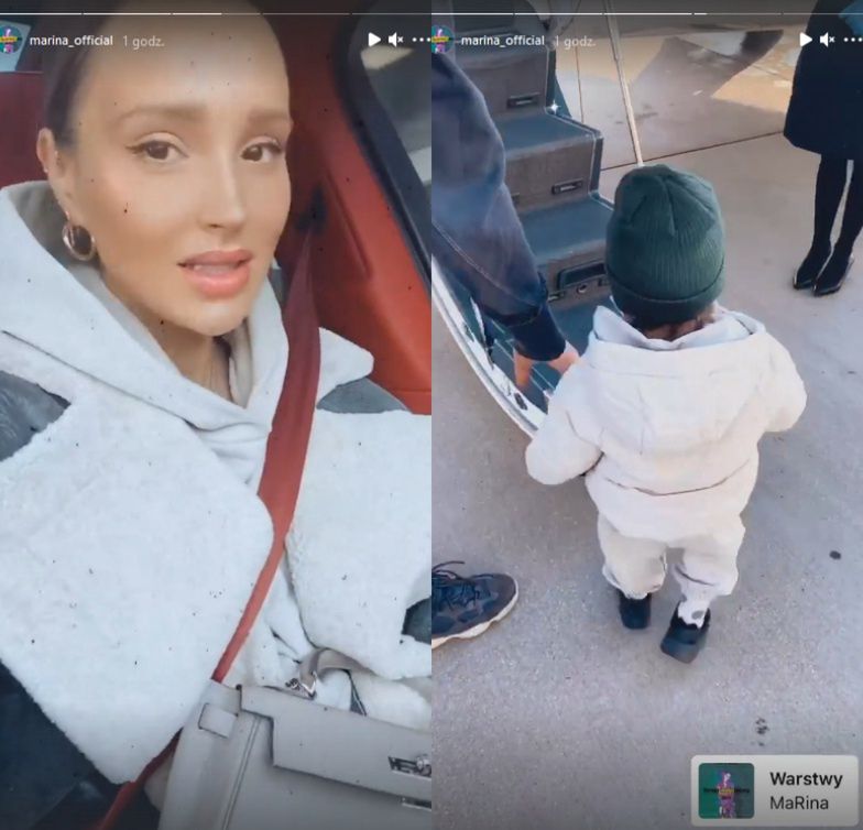 Marina Łuczenko relacjonuje podróż prywatnym samolotem