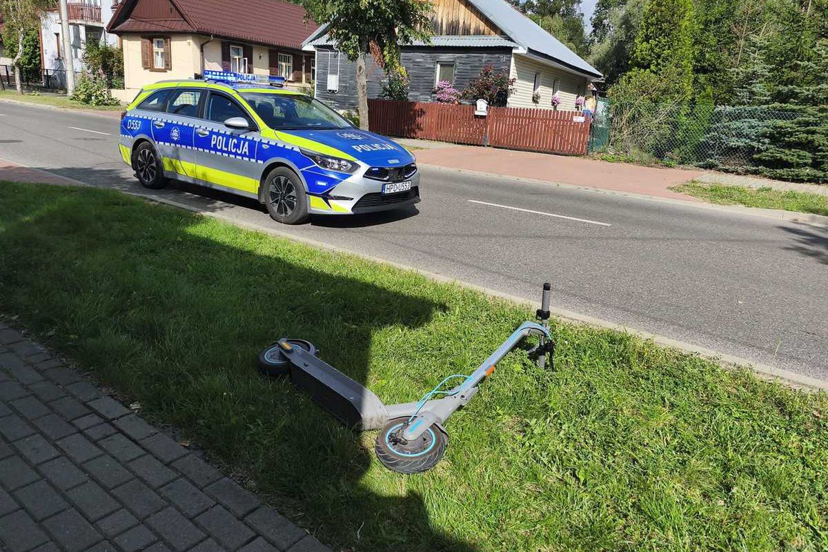 Dramat 15-latka na hulajnodze. Uderzył głową o asfalt, nie miał kasku