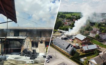 Wielki pożar zakładzie regeneracji opon. W akcji blisko 100 strażaków
