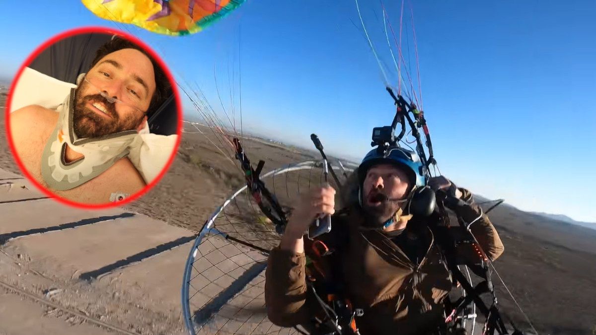 Amerykański paralotniarz Anthony Vella miał poważny wypadek w Teksasie.