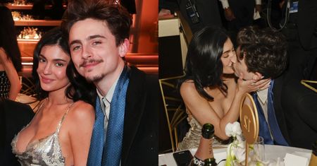 MIŁOŚĆ KWITNIE. Kylie Jenner i Timotheé Chalamet nie szczędzili sobie czułości na Złotych Globach