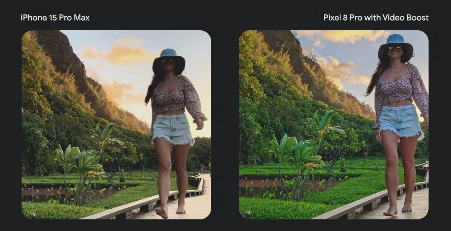 Video Booster w Pixelu 8 Pro