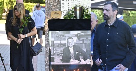 Pogrzeb Andrzeja Morozowskiego. Rodzina i znani znajomi żegnają dziennikarza TVN24 (ZDJĘCIA)