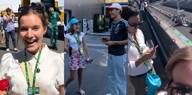 Sanah dokazuje na Formule 1 w Madrycie, gawędząc z... George'em Russellem. Spotkała też innego znanego kierowcę. Zaskoczeni? (ZDJĘCIA)