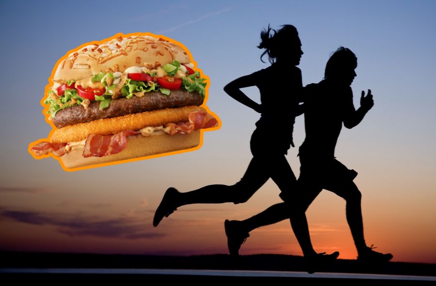 Ile trzeb przebiec, żeby spalić zestaw z Burgerem Drwala?