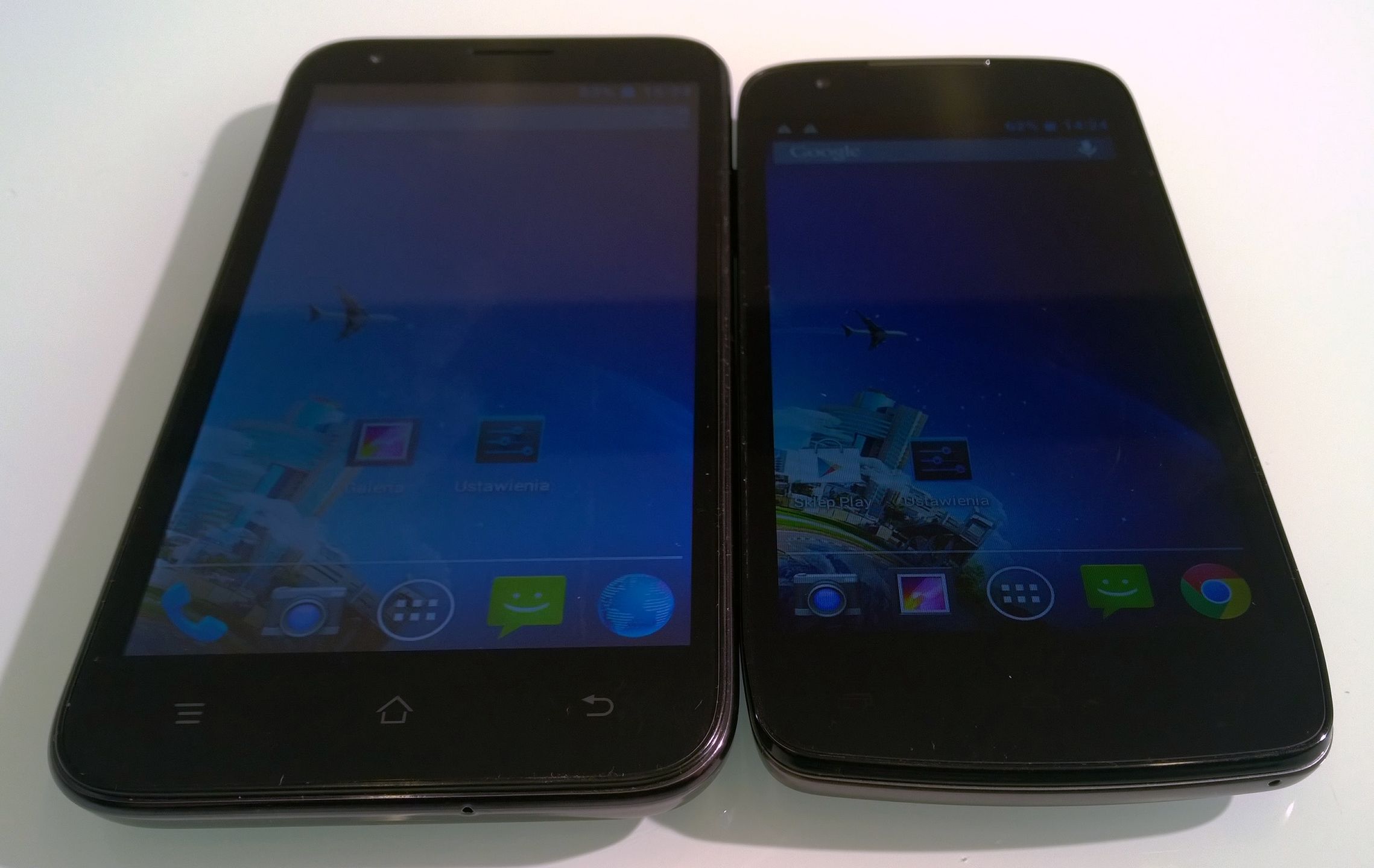 Thunder Q4.5 i Trooper X5.0. Test smartfonów Kazam 7