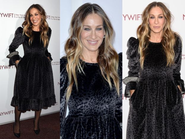 Rozweselona Sarah Jessica Parker czaruje fotoreporterów podczas rozdania Muse Awards