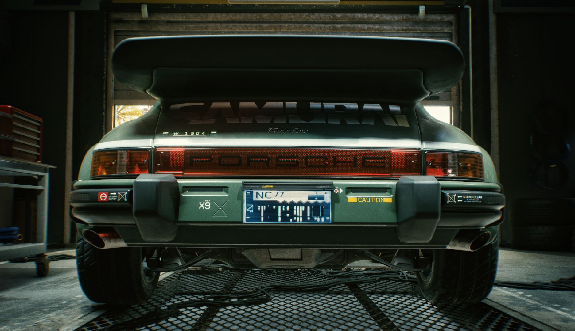 Porsche 911 turbo w Cyberpunku 2077