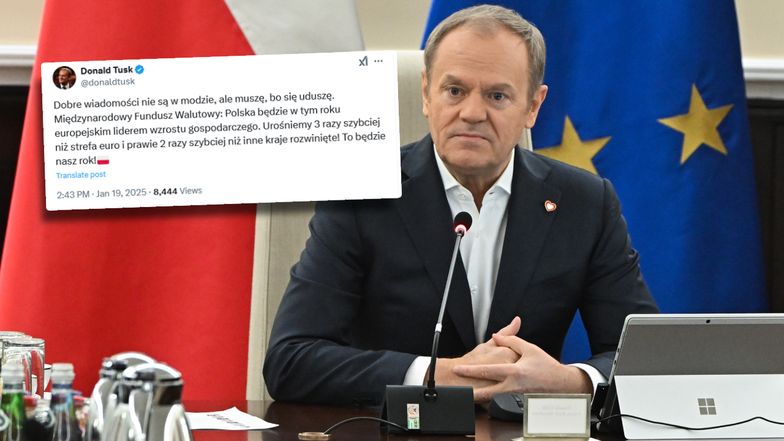 "Muszę, bo się uduszę". Premier chwali dane dotyczące polskiej gospodarki