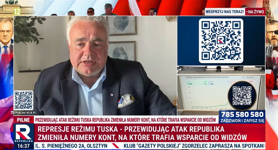 Zajęto konta związane z Republiką. Sakiewicz: Urzędnicy trafią do więzienia