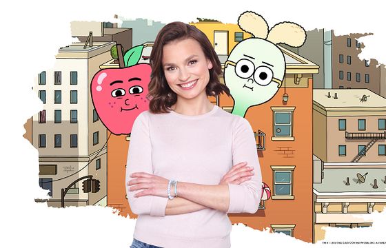 Anna Starmach w dubbingu kreskówki "Jabłko i Szczypior" w Cartoon Network