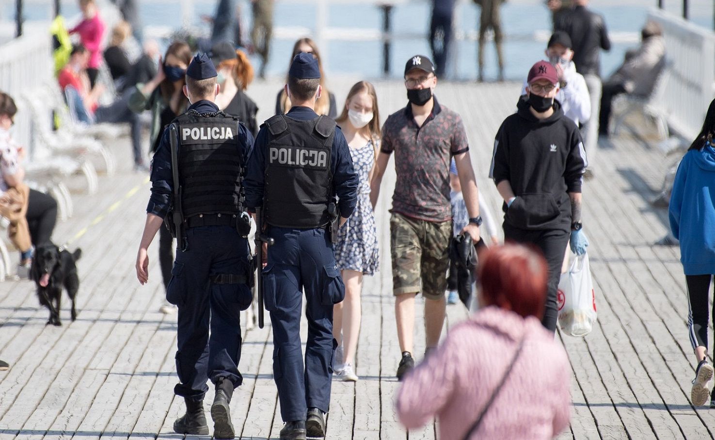 Molo w Gdyni po tym, jak znów otwarto je dla spacerowiczów.