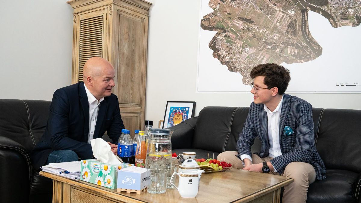 Spotkanie prezydenta z Michałem Wyrębkowskim
