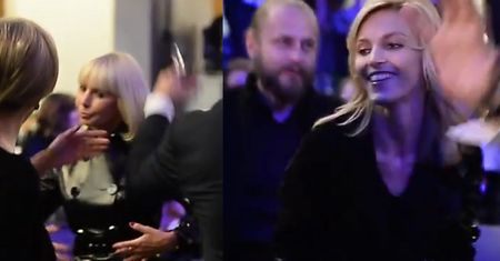 Anja Rubik tańczy z Grażyną Kulczyk