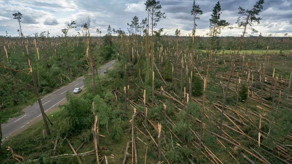 Okolice Suszka z lotu ptaka13.08.2017. W wyniku nawałnicy w Szuszku zginęły dwie harcerki