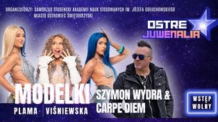 Ostre Juwenalia 2026 w Ostrowcu Świętokrzyskim. Modelki i Szymon Wydra & Carpe Diem wystąpią za darmo