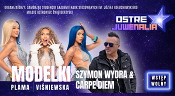 Ostre Juwenalia 2026 w Ostrowcu Świętokrzyskim. Modelki i Szymon Wydra & Carpe Diem wystąpią za darmo