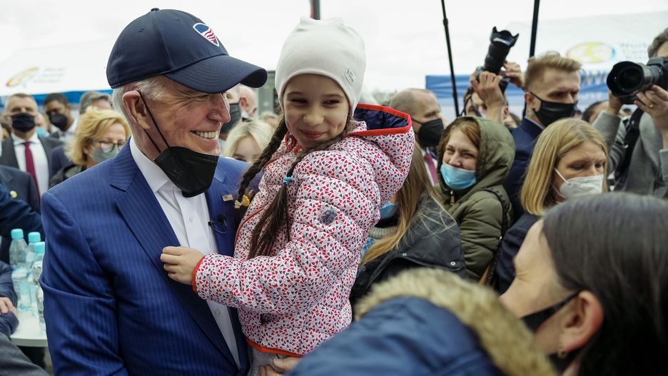 Spotkanie Joe Bidena z uchodźcami w Polsce. "Czy mojego bratu i tacie nic się nie stanie?" Fot. Twitter/POTUS