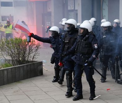 "Wszędzie czuć gaz pieprzowy". Starcia z policją na proteście rolników