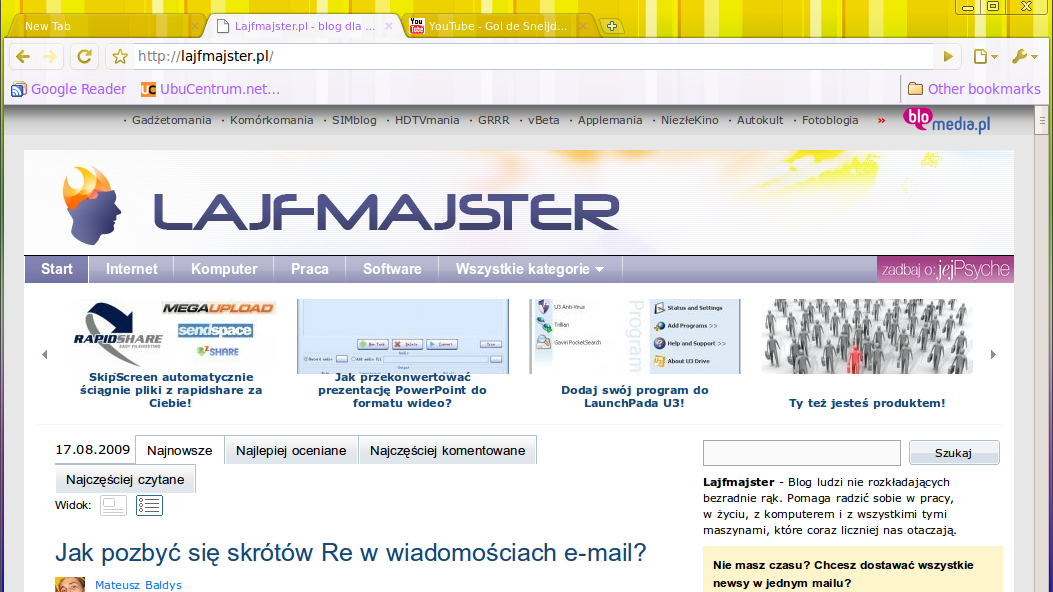 Uruchamiamy YouTube na najnowszym Chromium 1