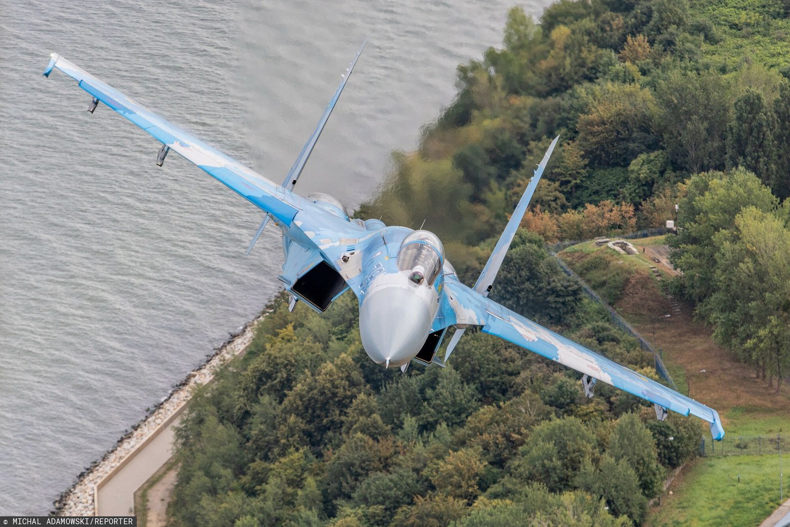 Ukraińcy stracili Su-27. Pilot zdołał się katapultować