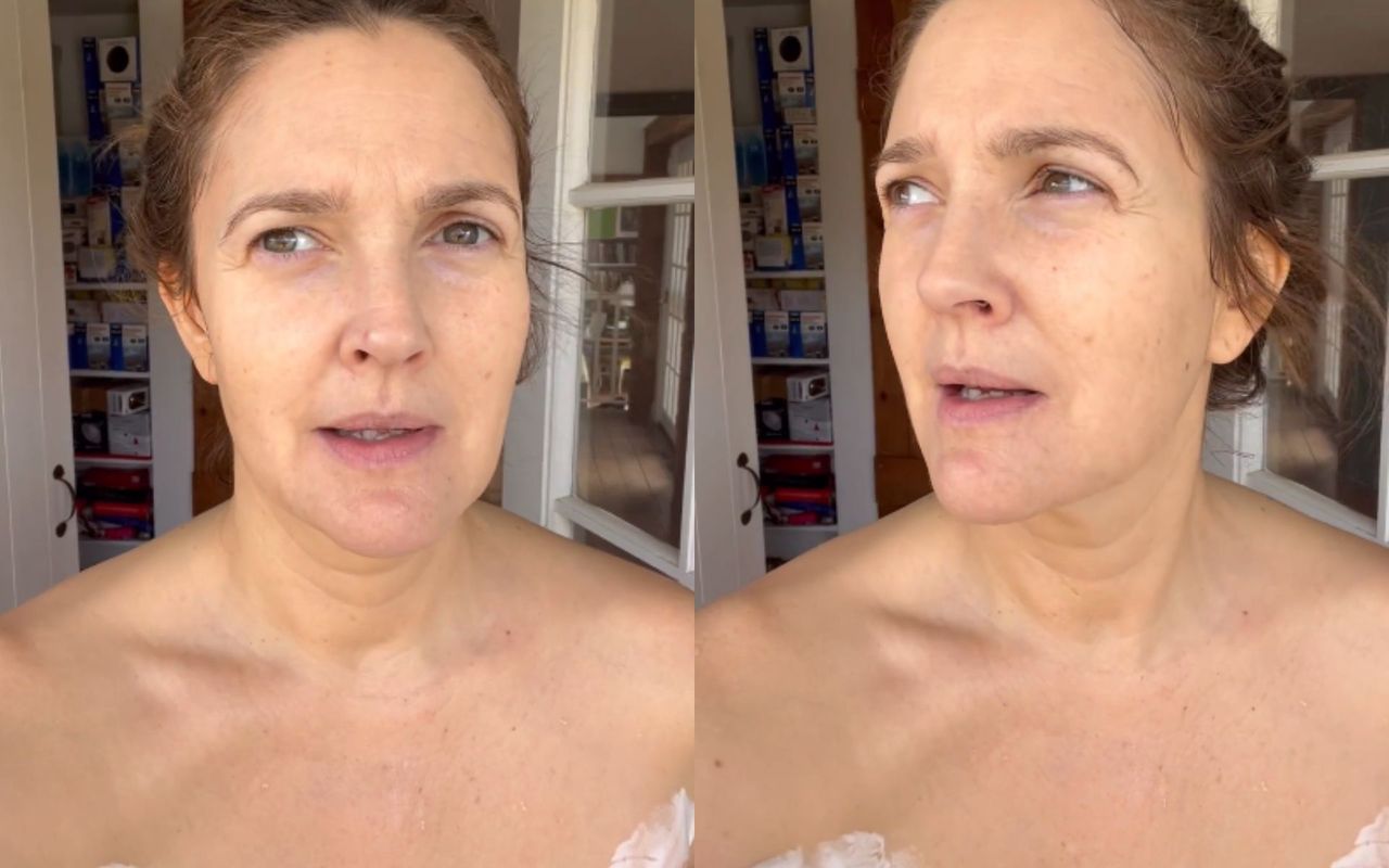 Drew Barrymore relacjonuje depilację  pach