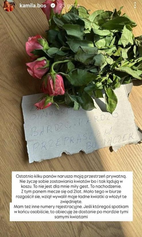 Kamila Boś przerażona tajemniczymi adoratorami