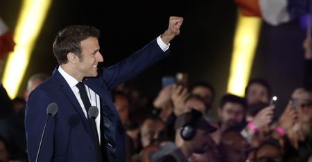 Emmanuel Macron zabrał głos po wygranych wyborach prezydenckich we Francji