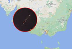 Kula ognia nad Melbourne. To najprawdopodobniej szczątki rosyjskiej rakiety