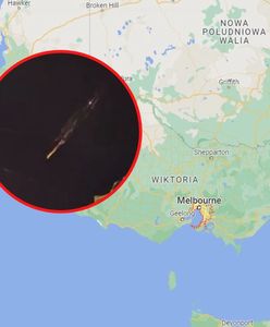 Kula ognia nad Melbourne. To najprawdopodobniej szczątki rosyjskiej rakiety